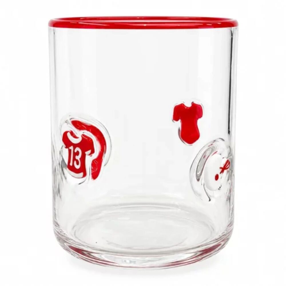Madison Home Jersey Helmet #13 Icon Glass Tumblers Set 6 16oz Football